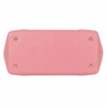 Bagvo Women’s Pink Leather Tote Handbag with Double Handles - Image 4